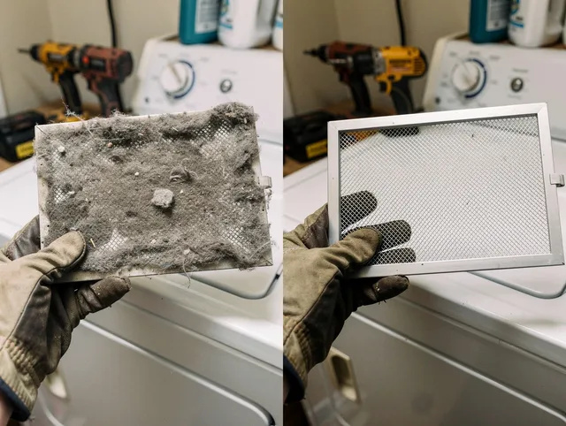 Professional lint trap cleaning by Canton Dryer Vent Cleaning in Canton